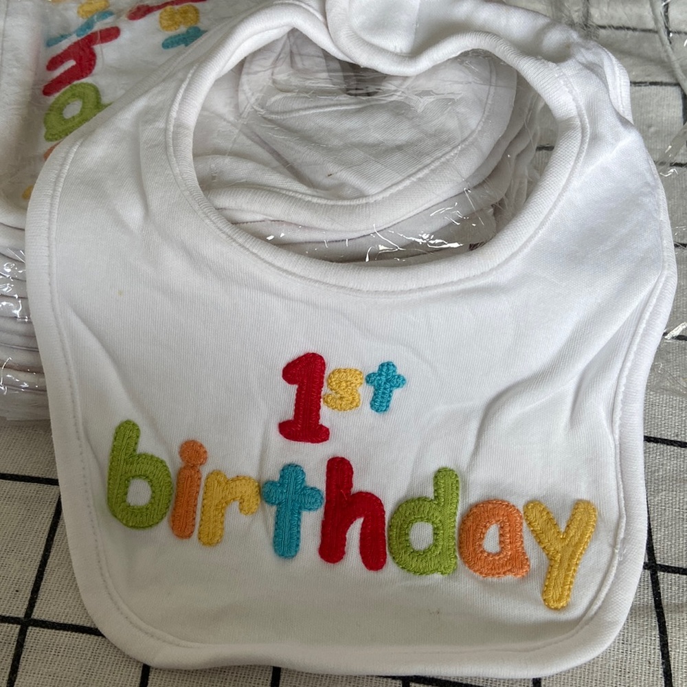 1st Birthday Bib Gymboree baby boy girl